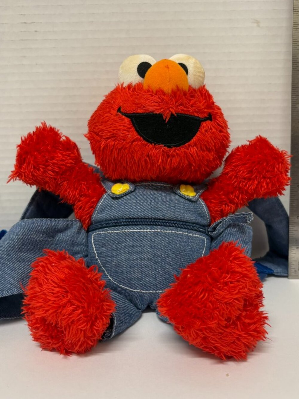 Sesame Street Elmo overalls Plush Harness & Handstrap Keeps Child at a Safe